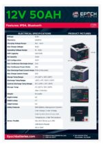 12V 50Ah Essential Series - Bluetooth LiFePO4 Battery - Image 4